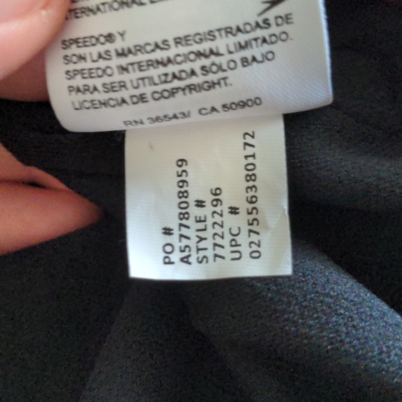 Speedo One Piece Keyhole Racer Back Swimsuit Size Small - Picture 7 of 7